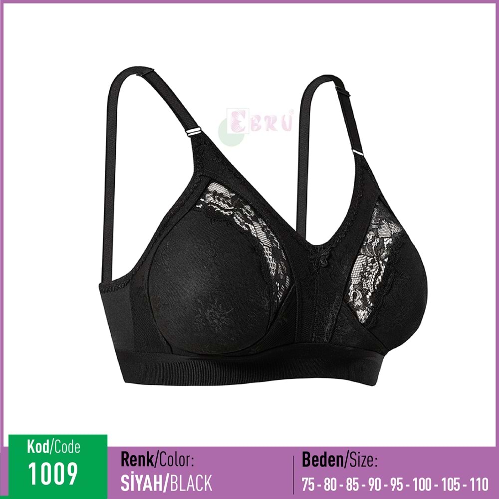 1009 EBRU GEN LASTİK LEZ SİYAH 95