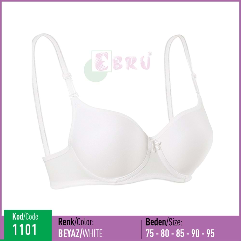1101 EBRU SİLİKONLU BOŞ BEYAZ 80