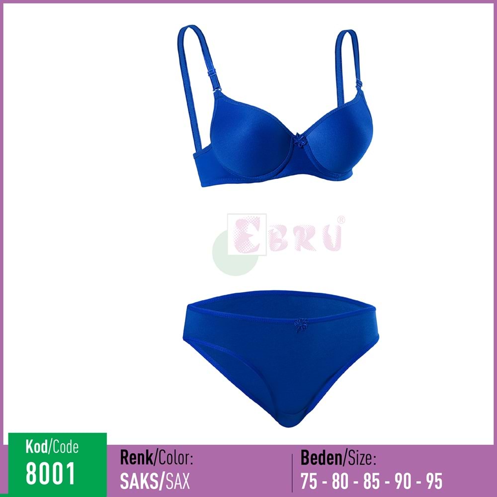 8001 EBRU SİLİKONLU BOŞ MAVİ