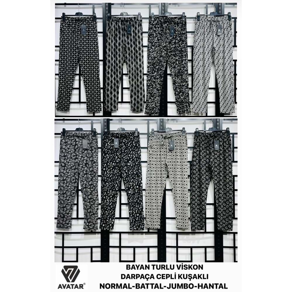 22530 AVATAR VİSKON JUMBO DAR PAÇA