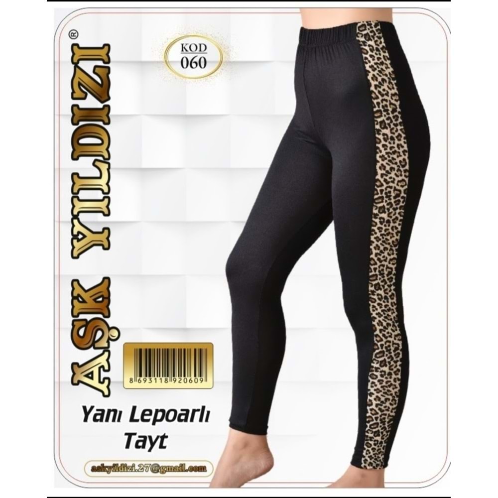 AŞK 060 YILDIZI YANI LEOPAR TAYT