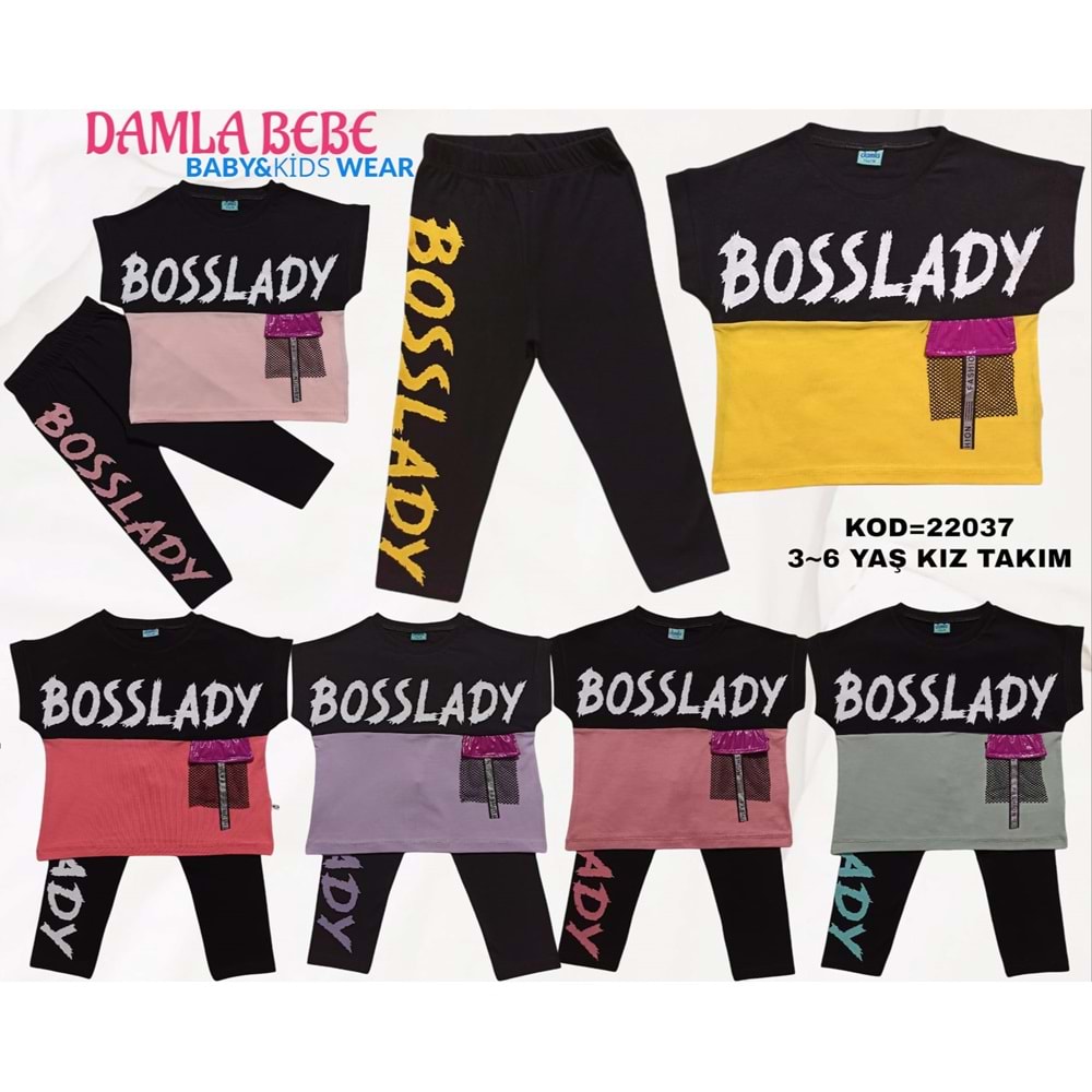 22037 DAMLA BOSSLADY BASKILI KIZ 3,6 - YEŞİL