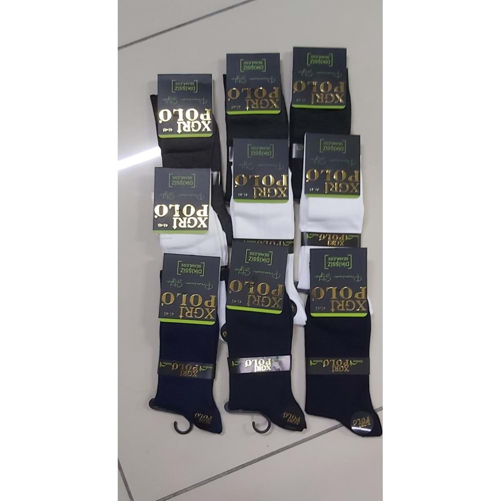 XGRİ ERKEK 200 İĞNE DİKİŞSSİZ SOKET