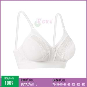 1009 EBRU GEN LASTİK LEZ BEYAZ 110