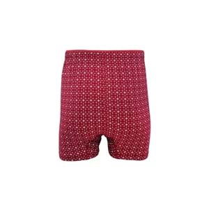 ELİT 1102 ERK DESENLİ BOXER BORDO L