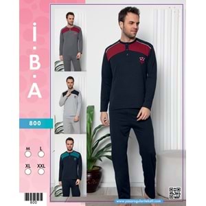 800 İBA ERKEK PİJAMA TAKIM - GRİ