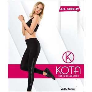 4009 KOTA PAÇA KATLAMALI UZUN TAŞLI TAYT
