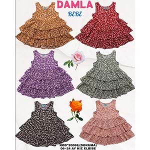20068 DAMLA FIRFIRLI ELBİSE 6,24 - MOR