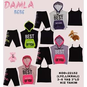 22152 DAMLA BEST OF YOU BASKILI 3,6 - PEMBE