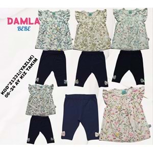 21331 DAMLA KIZ AY TÜM DESENLİ TAKIM 6,24 - PEMBE