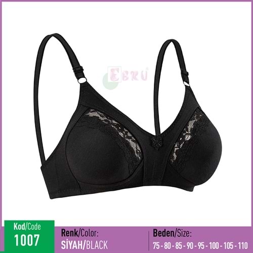 1007 EBRU DANTEL TPLY SİYAH 85