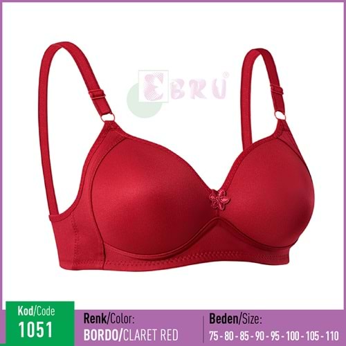 1051 EBRU SİLİKONLU TELSİZ BORDO 110