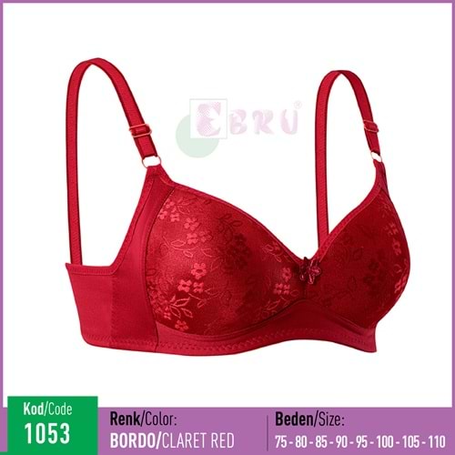 1053 EBRU SİLİKONLU TELSİZ LEZ BORDO 95