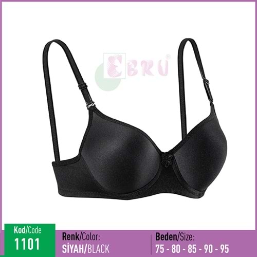 1101 EBRU SİLİKONLU BOŞ SİYAH 95