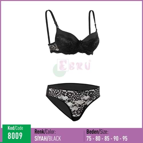 8009 EBRU SİLİKONLU BOŞ SİYAH