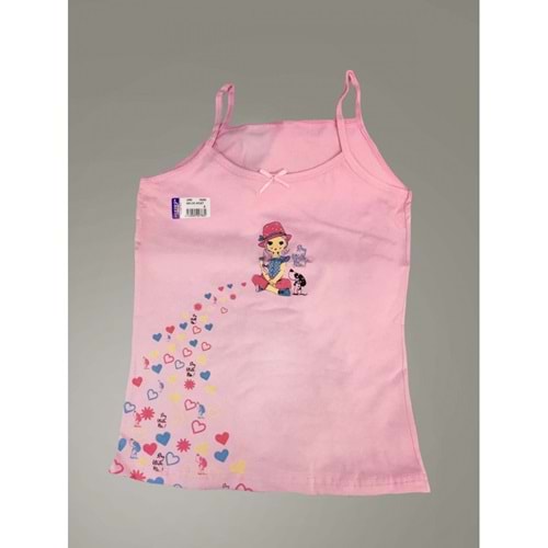 SEDEF KIZ LİKRA DESENLİ ATLET 4