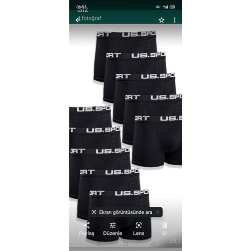İBANUR KMP ERKEK BOXER US SP - ANTRASİT - XL