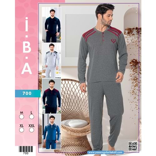 800 İBA ERKEK PİJAMA TAKIMI - FÜME