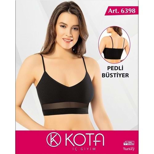 6398 KOTA BUSTİYER - SİYAH L- XL