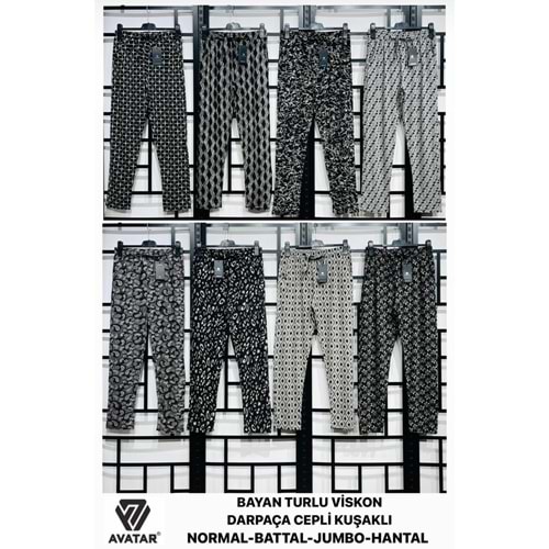 22530 AVATAR VİSKON JUMBO DAR PAÇA