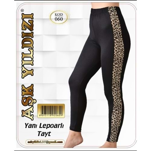 AŞK 060 YILDIZI YANI LEOPAR TAYT