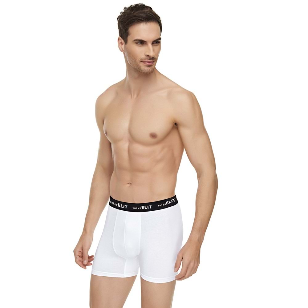 ELİT 1252 ERK MODAL BOXER BEYAZ M