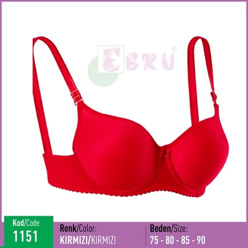 EBRU 1151 SİLİKONLU DOLU KIRMIZI 75
