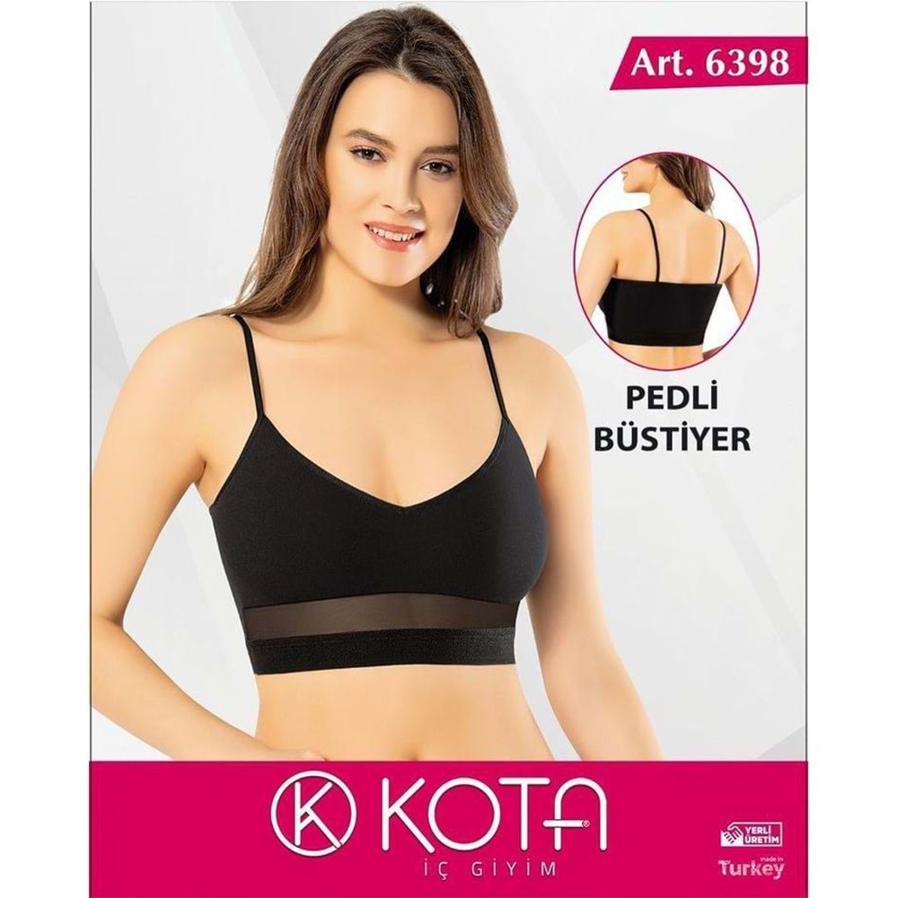 6398 KOTA BUSTİYER - SİYAH L- XL