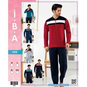 300 İBA ERKEK PİJAMA TAKIMI - GRİ