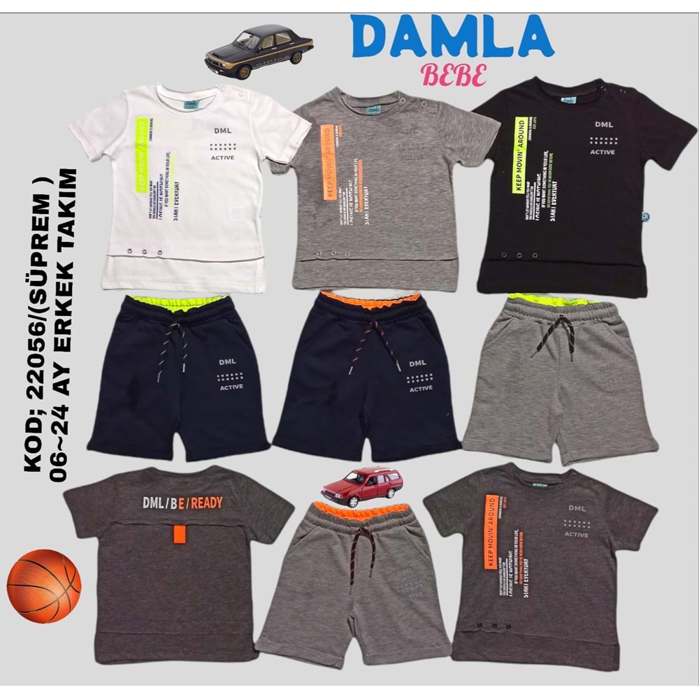 22056 DAMLA AY DML ACTİV BASKILI 6,24 - SİYAH