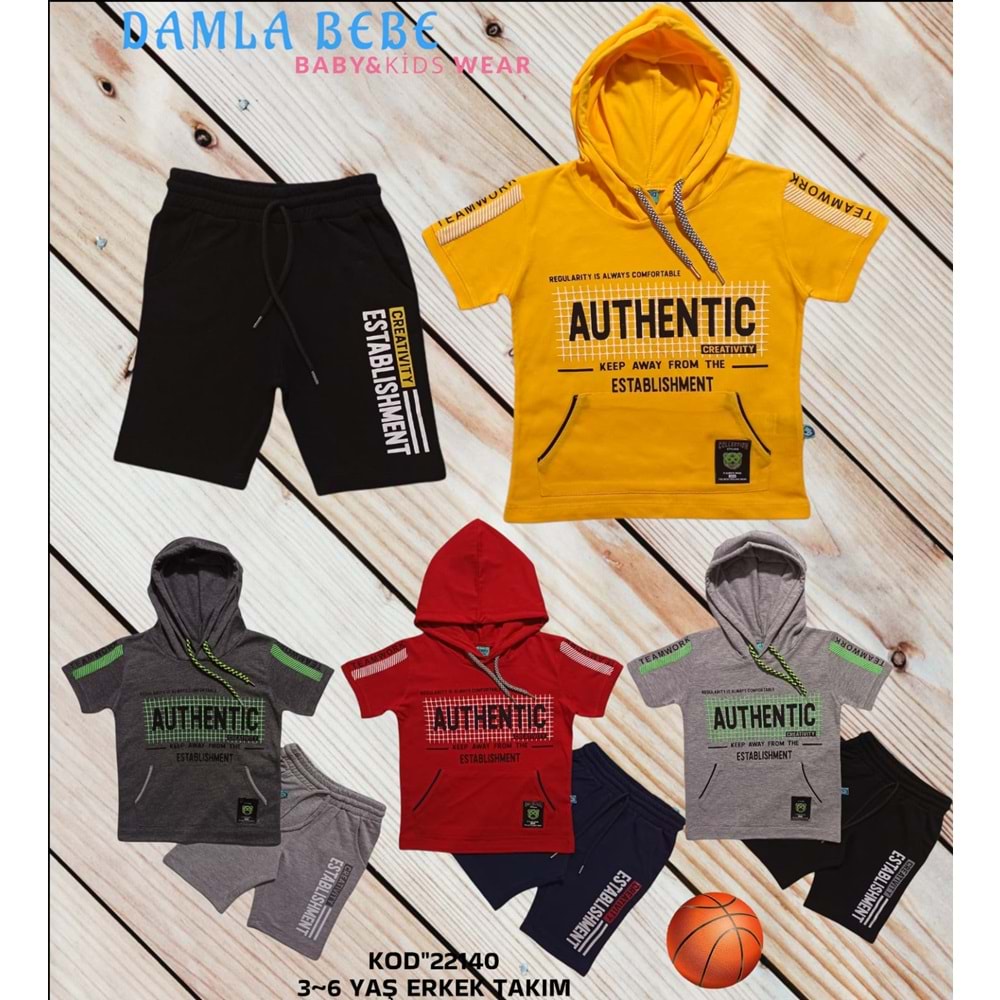 22140 DAMLA AUTHENTIC BASKILI ERKEK 3,6 - SARI